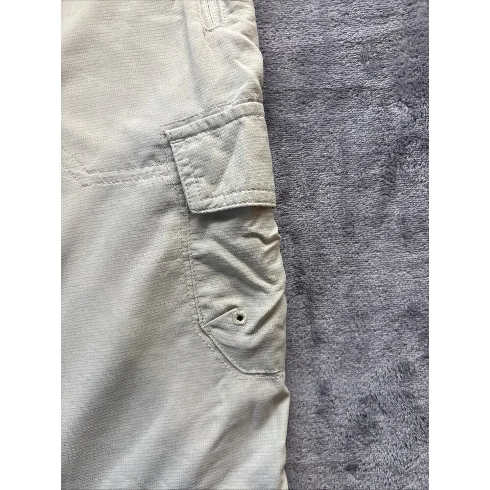 Columbia Shorts Womens 14 Beige XCQ Lightweight Utility Pocket Hiking Outdoors